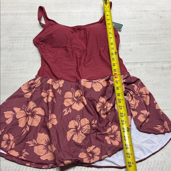 Eomenie One Piece Swimdress Swimsuits for Women Tummy Control Swim Dresses Skirt - Picture 7 of 10